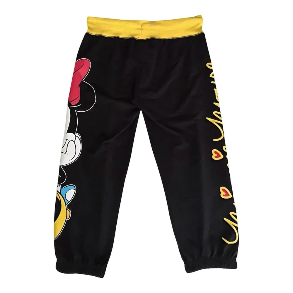 NWOT Disney Minnie Mouse Girls Jogger Sweatpants Drawstring Fleece Size S (3/5)